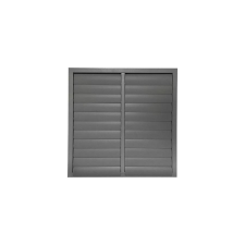 dalap Fém szellőzőrács gravitációs zsaluval, karima nélkül 585x585 mm, szürke hűtés, fűtés szerelvény