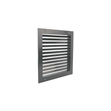 dalap Fém szellőzőrács szabályozható zsaluval 350x350 mm, szürke hűtés, fűtés szerelvény