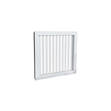 dalap Műanyag szellőzőrács fix zsaluval GPU 363x363 MM hűtés, fűtés szerelvény