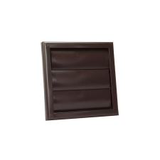 dalap Műanyag szellőzőrács gravitációs zsaluval, 186x186 mm, barna hűtés, fűtés szerelvény