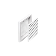 dalap Műanyag szellőzőrács rovarhálóval 187x187 mm hűtés, fűtés szerelvény