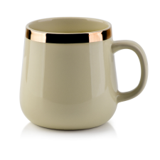 DALIA bögre 500ml arany csík h10x9x13cm bögrék, csészék