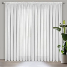  Dalia függöny matt sifon szövetből Fehér 350x270 cm lakástextília
