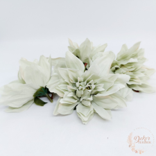  Dália virágfej - 11 cm - menta dekorációs kellék