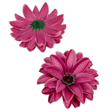  Dália virágfej szatén lila D12cm 72db/# dekorációs kellék
