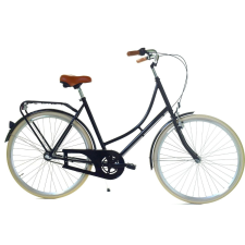 Dallas Holland Női kerékpár 3 fokozat 28″ kerék 18” váz 160-185 cm magassag Fekete city kerékpár