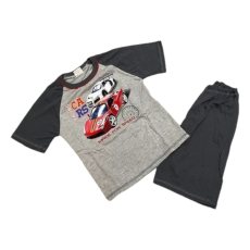 Dalma 2 Részes Nyári Pizsama - Szürke Autós 122