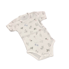 Dalma Rövid ujjú body - Fehér Mezei Virág - 86 kombidressz, body