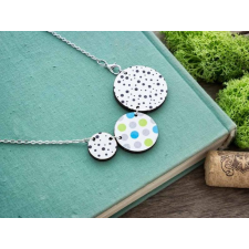  Dalmata foltok fa medál nyakláncon nyaklánc