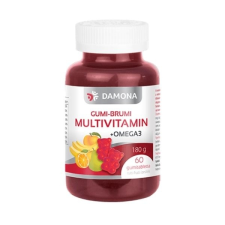 Damona Gumi-Brumi multivitamin + Omega-3 gumitabletta gyermekeknek 60db vitamin és táplálékkiegészítő