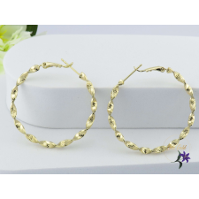  Daniella antiallergén csavart karika fülbevaló-14K fülbevaló