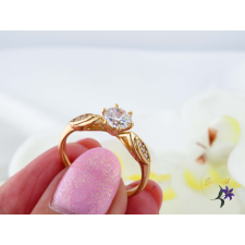  Danka antiallergén kisköves eljegyzési gyűrű-18K gyűrű