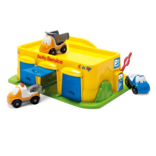 Dantoy Fun Cars autószerviz autókkal autópálya és játékautó