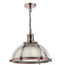 Dar Lighting glamour klasszikus függeszték debut réz átlátszó dardeb0164 világítás