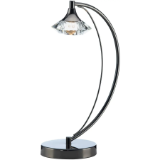 Dar Lighting glamour kristály modern asztali lámpa luther fekete króm darlut4167 világítás