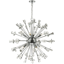 Dar Lighting glamour kristály modern függeszték exodus csiszolt króm darexo0850 világítás