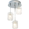 Dar Lighting glamour kristály modern mennyezeti lámpa somerset csiszolt króm darsom5350