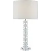 Dar Lighting glamour modern asztali lámpa mina tejszínes csiszolt króm darmin4208