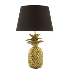 Dar Lighting glamour modern asztali lámpa safa fekete arany darsaf4235 világítás