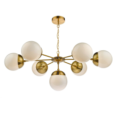 Dar Lighting glamour modern csillár bombazine sárgaréz opál darbom3435 világítás