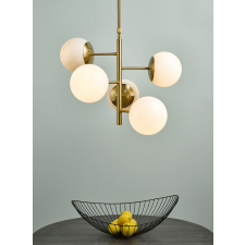 Dar Lighting glamour modern függeszték bombazine sárgaréz opál darbom0535 világítás