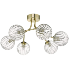 Dar Lighting glamour modern mennyezeti lámpa yiska átlátszó arany daryis6435 világítás