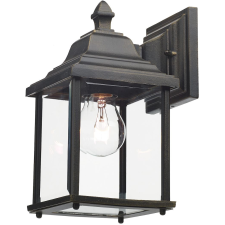 Dar Lighting klasszikus kültéri fali lámpa doyle fekete arany átlátszó dardoy1635 kültéri világítás