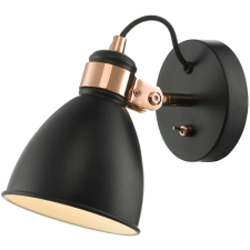 Dar Lighting modern fali lámpa frederick fekete réz darfre0722 világítás