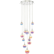Dar Lighting modern függeszték cesario csiszolt króm irizáló üveg darces1250 világítás