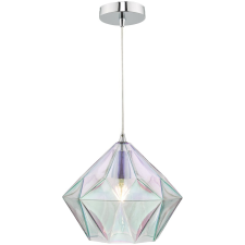Dar Lighting modern függeszték gaia csiszolt króm irizáló üveg dargai0150 világítás