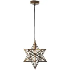 Dar Lighting modern függeszték ilario sárgaréz átlátszó darila0175 világítás