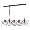 Dar Lighting modern függeszték midi fekete réz darmid0522