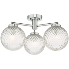 Dar Lighting modern fürdőszobai lámpa wayne csiszolt króm átlátszó darway5350 világítás