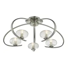 Dar Lighting modern mennyezeti lámpa leighton szatén króm darlei5446 világítás