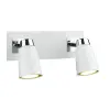 Dar Lighting modern spot lámpa loft fehér csiszolt króm darlof772