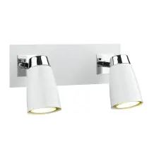 Dar Lighting modern spot lámpa loft fehér csiszolt króm darlof772 világítás