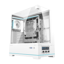 DarkFlash Computer Case DY450 PRO White with fan (DY450 PRO White) számítógép ház