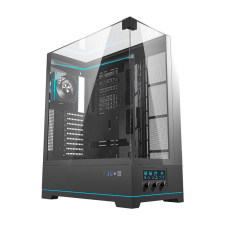 DarkFlash Computer Case DY450L PRO Black with fan (DY450L PRO Black) számítógép ház