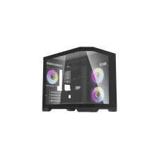 DarkFlash Darflash FT418 számítógépház + 6 ARGB ventilátor (fekete) számítógép ház