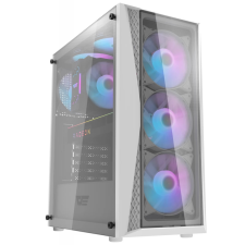 DarkFlash DK352 Plus + 4 db ventilátor fehér számítógép ház