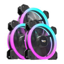 DarkFlash DR11 ARGB 12cm ház hűtő ventilátor 3db (4710343794783) hűtés