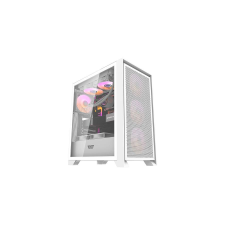 DarkFlash DRX70 Mesh számítógépház + 4 RGB ventilátor (fehér) számítógép ház