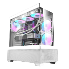 DarkFlash DS900 AIR Tempered Glass White (DS900AIRWHITE) számítógép ház