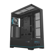 DarkFlash DY451L PRO táp nélküli ablakos ház fekete ventilátorral (DY451L PRO Black) számítógép ház