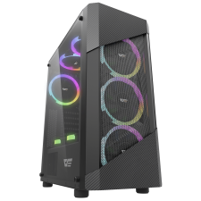 DarkFlash POLLUX Full Tower Számítógépház - Fekete (POLLUX) számítógép ház