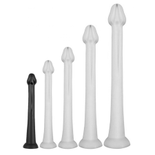 DarkSil Dildo Whale S – elegáns fekete dildó 38 cm hosszúságban műpénisz, dildó