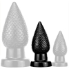 DarkSil PineCock Plug M – prémium análkúp, 10 x 4,5 cm, fekete