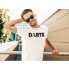  Darts feliratú fehér póló