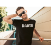 Darts feliratú fekete póló