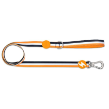 Dashi Stripes Orange&amp;Black póráz L (2,5cmx120cm) nyakörv, póráz, hám kutyáknak